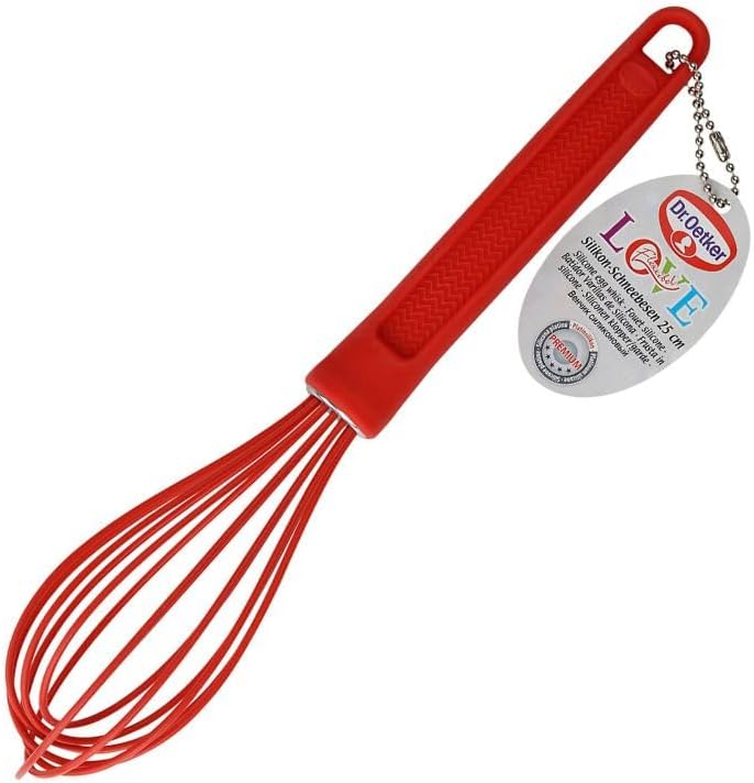 Fouet Cuisine Silikon – 1 Stück – Silikonplatte – Beständiges Chaud Froid – Auflaufform Antiadhésives – 25 Cm Rouge