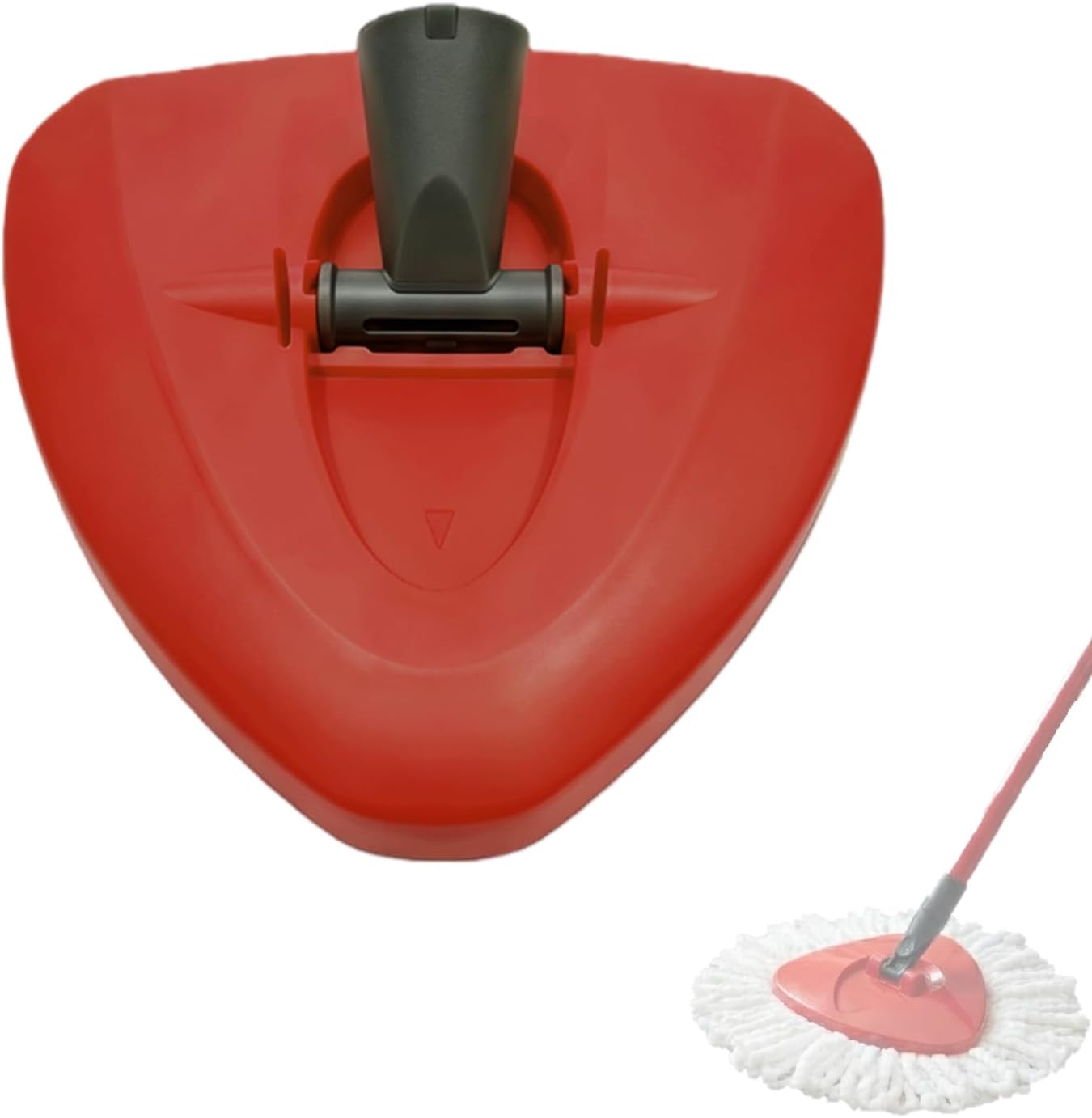 Ersatzfuß Für Rotierenden Wischmopp – 1 Stück – Robustes Kunststoffmaterial – Stabiles Einkammer-befestigungssystem – Für Die Reinigung Von Küchen Und Ecken – Abmessungen: 6,22 Cm