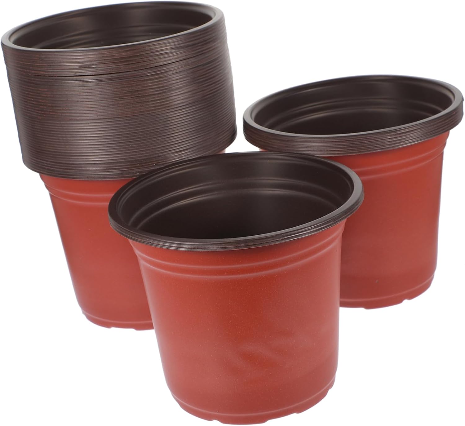 Pflanztöpfe – 50 Stück – Pp – Effektive Drainage – Für Garten Und Innenräume – 14,8 X 14,8 X 12 Cm