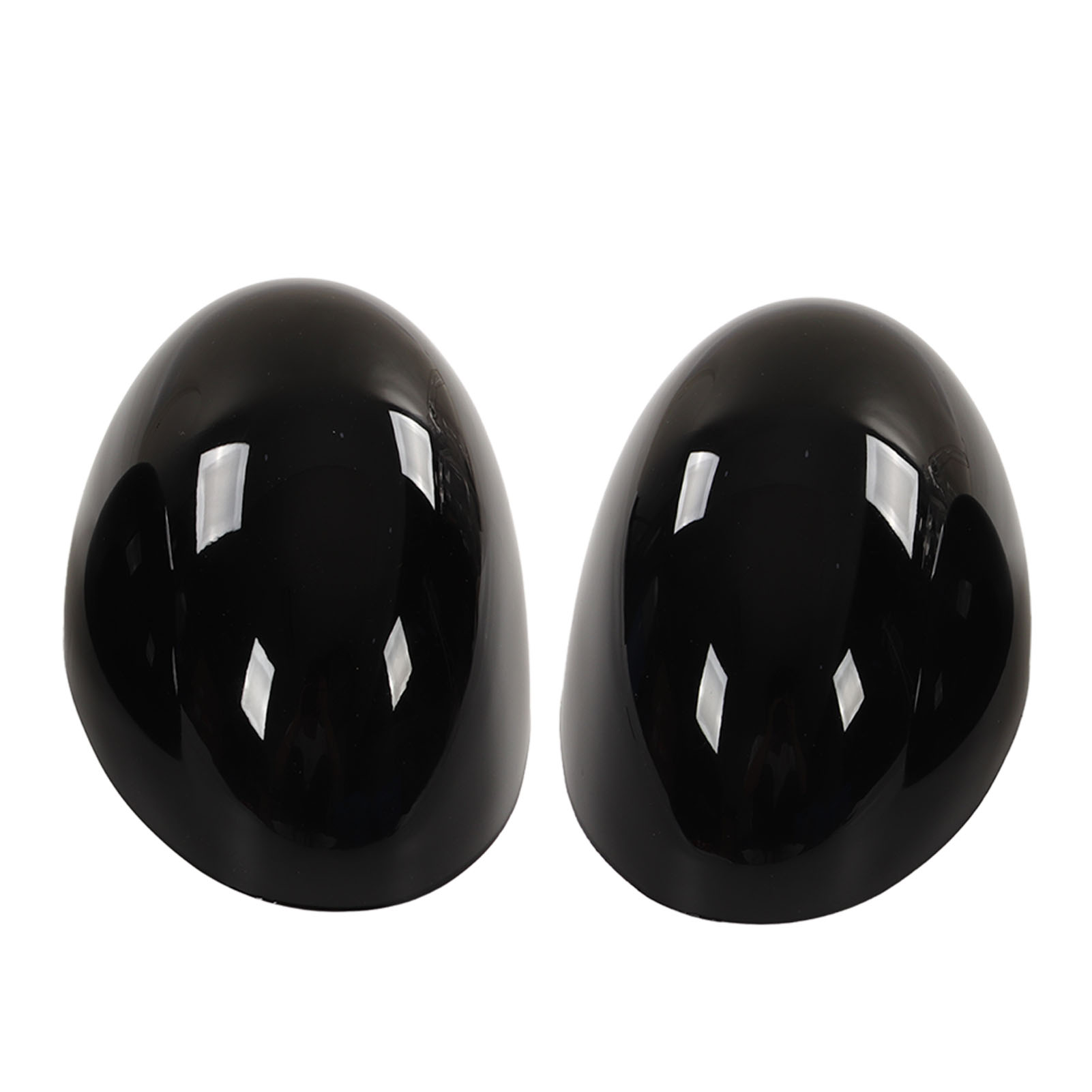 2 Außenspiegelgehäuse Links Und Rechts, Glänzend Schwarz, Kompatibel Mit Cooper R55, R56, R57, R58, R59, R60 Und R61 Modellen.