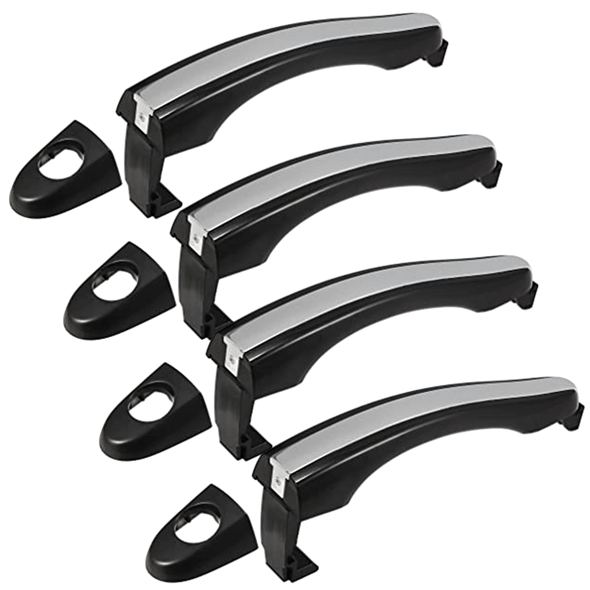 Schwarze Außentürgriffe (4 Stück) 82651 3l000, Ersatzteilset Für Hyundai Azera Base Gls Se