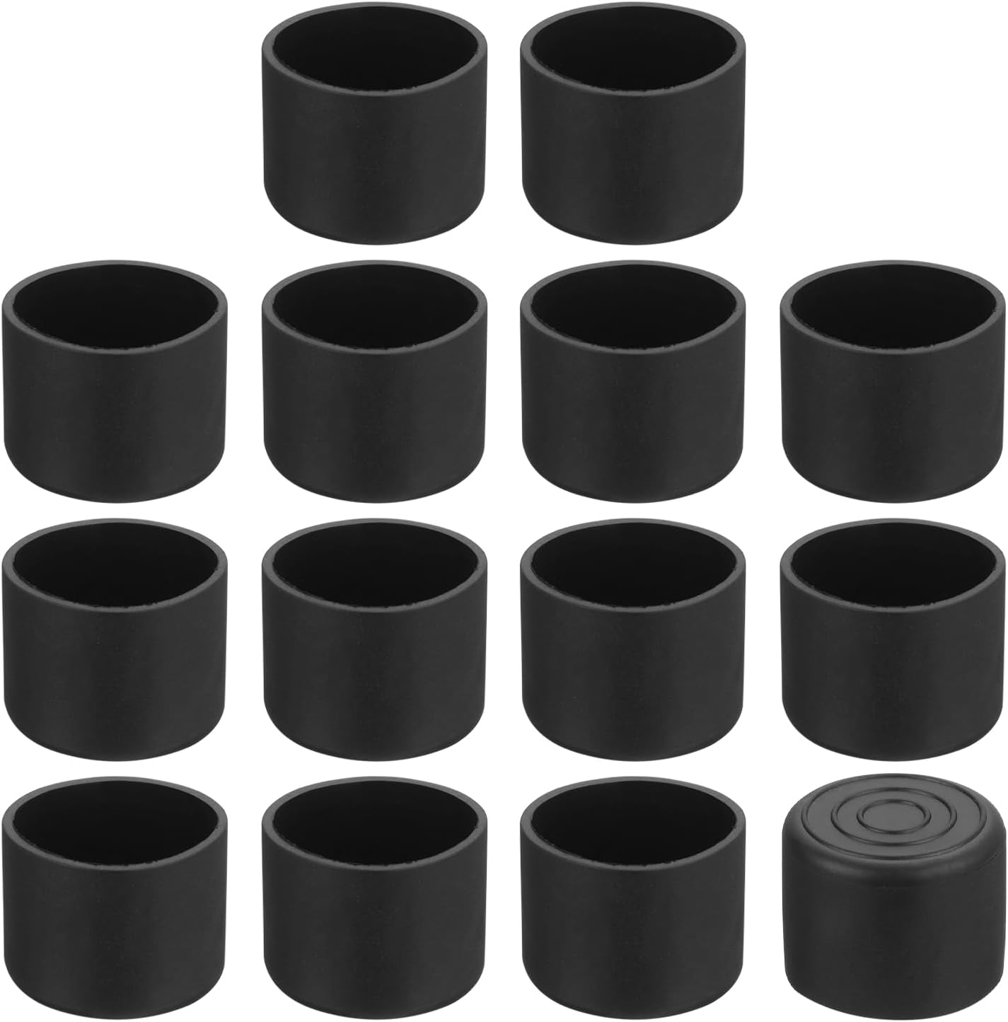 14 Stuhlbeinkappen – 14er-pack – Weiches, Schwarzes Pvc – Rutschfeste Bodenschoner – Für Tische Und Stühle Im Innen- Und Außenbereich – 28 Mm Durchmesser