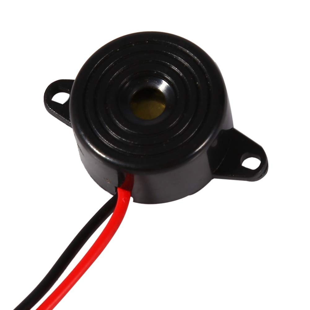 Piezoelektrischer Summer – 1 Stück – Schwarz – 85–95 Db – Elektronischer Akustischer Alarm – Computer/drucker – 23 X 12 Mm