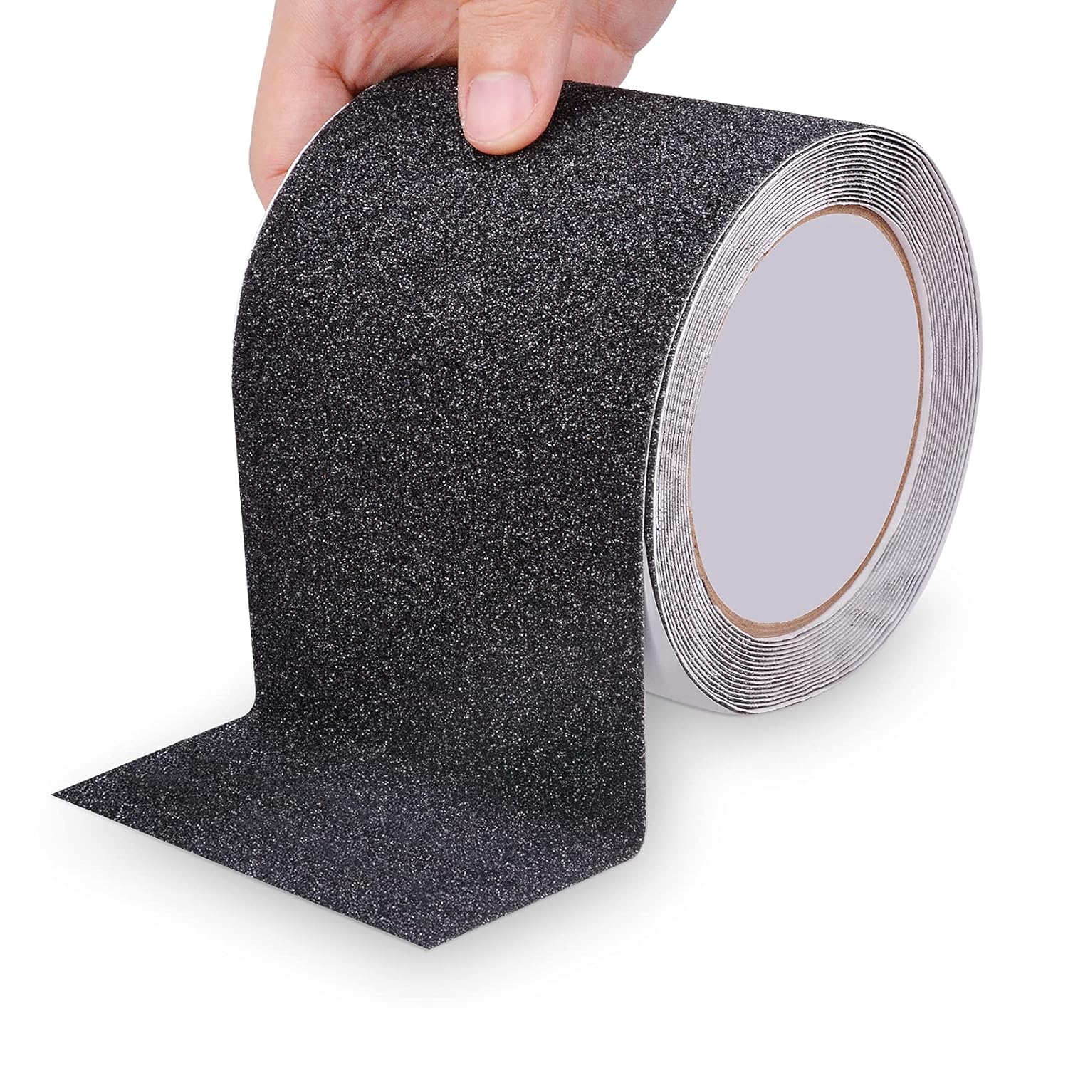 Antirutschstreifen – 10 M X 10 Cm – Schwarzes Pvc – Stark Haftend – Für Treppen Im Innen- Und Außenbereich