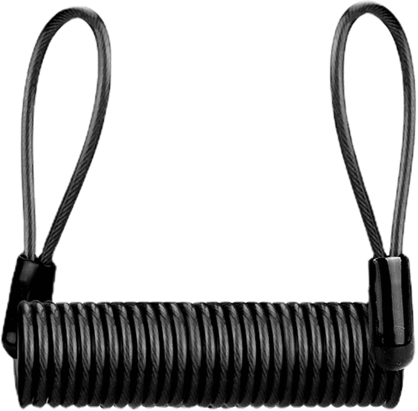 Erinnerungskabel – 1 Stück – Stahl Und Pvc – Bremsscheibenschloss – Motorrad, Roller, Helm – 120 Cm, Schwarz