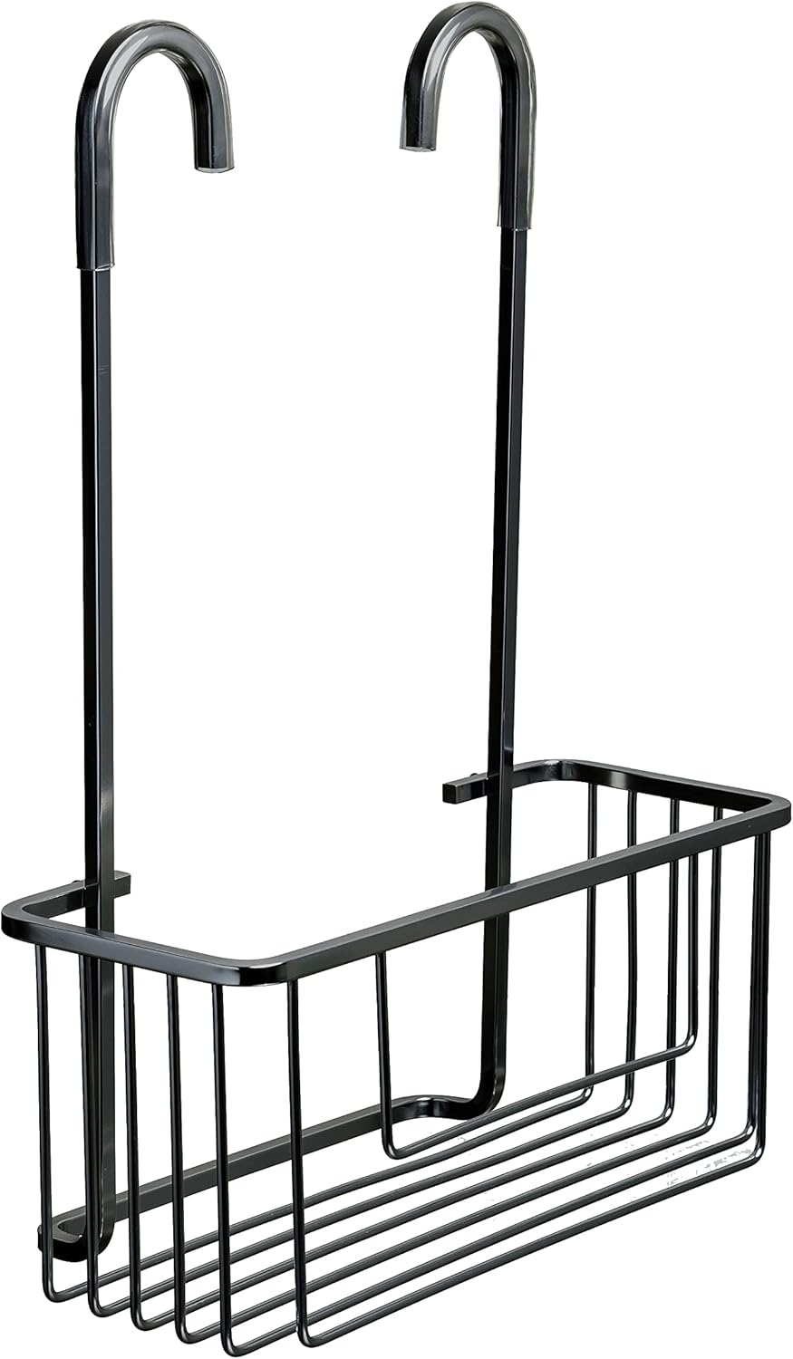 Hängender Duschkorb – 1 Stück – Aluminium – Schneller Wasserablauf – Kein Bohren Erforderlich – Badezimmer – 28 X 12,8 X 38,5 Cm – Schwarz