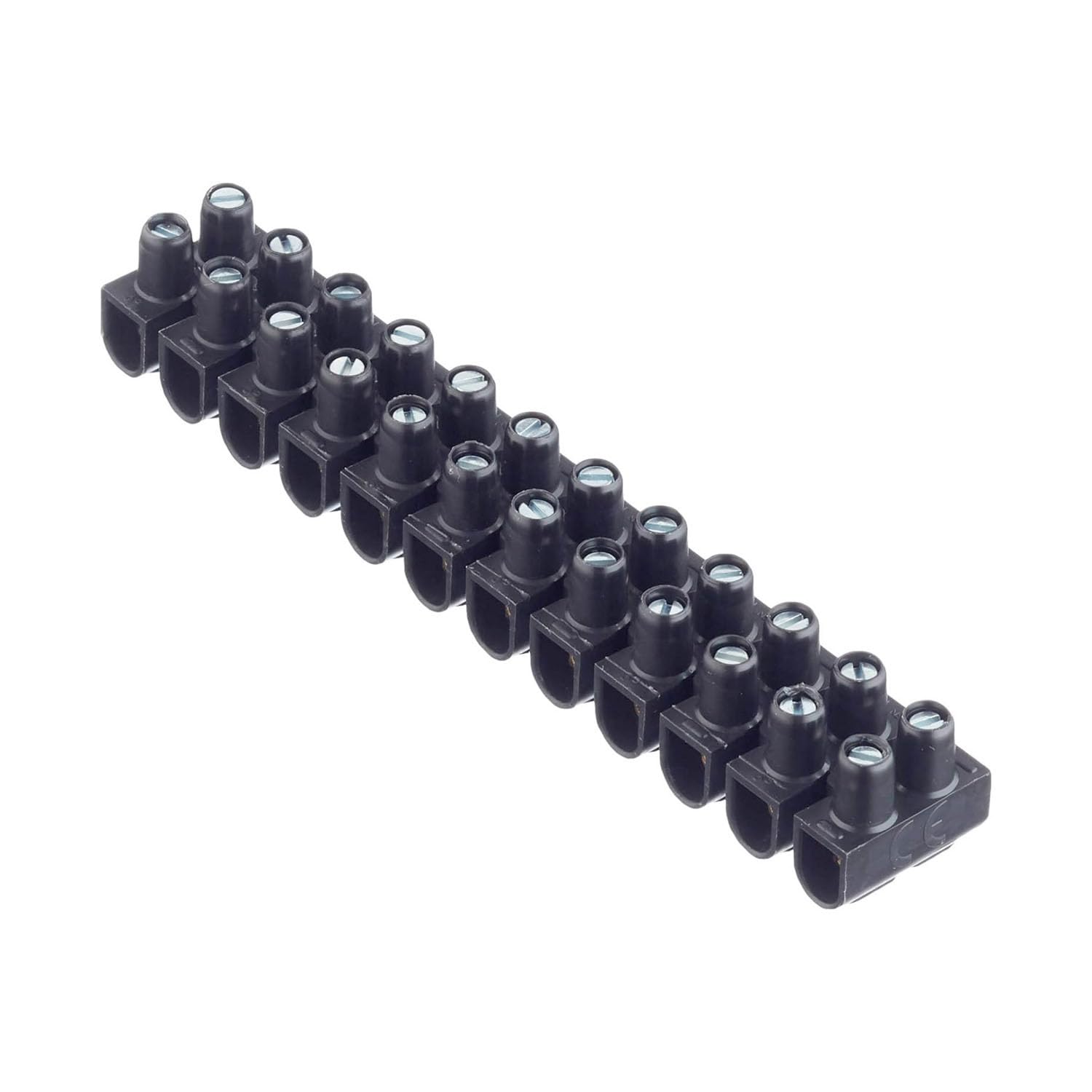 Klemmenblock – 12er-pack – Polypropylen – 10 A, 10 Mm² – Flachgewinde – Schwarz