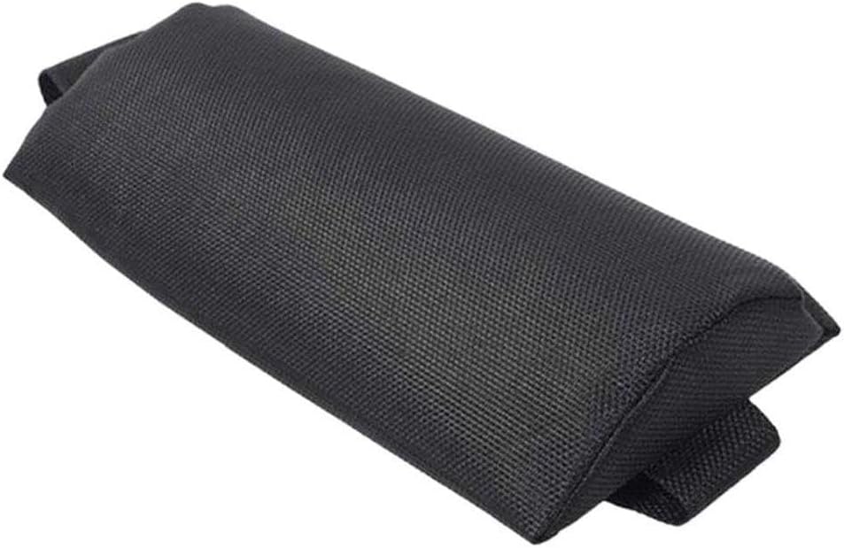 Kopfstütze Für Liegestühle – 1-teilig – Teslin-gewebe – Ergonomisch Und Abnehmbar – Strand, Garten, Pool – Schwarz, 35 X 15 X 6 Cm