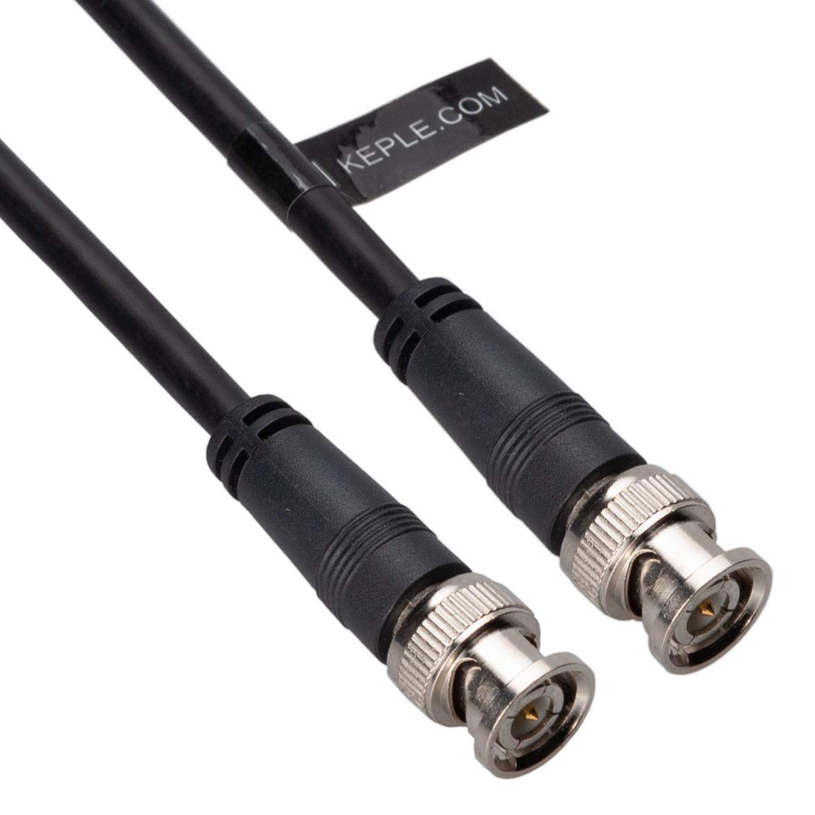 Rg59 Koaxialkabel – 2 Meter – Bnc-stecker – 75 Ohm – Cctv Sdi-video – Schwarz