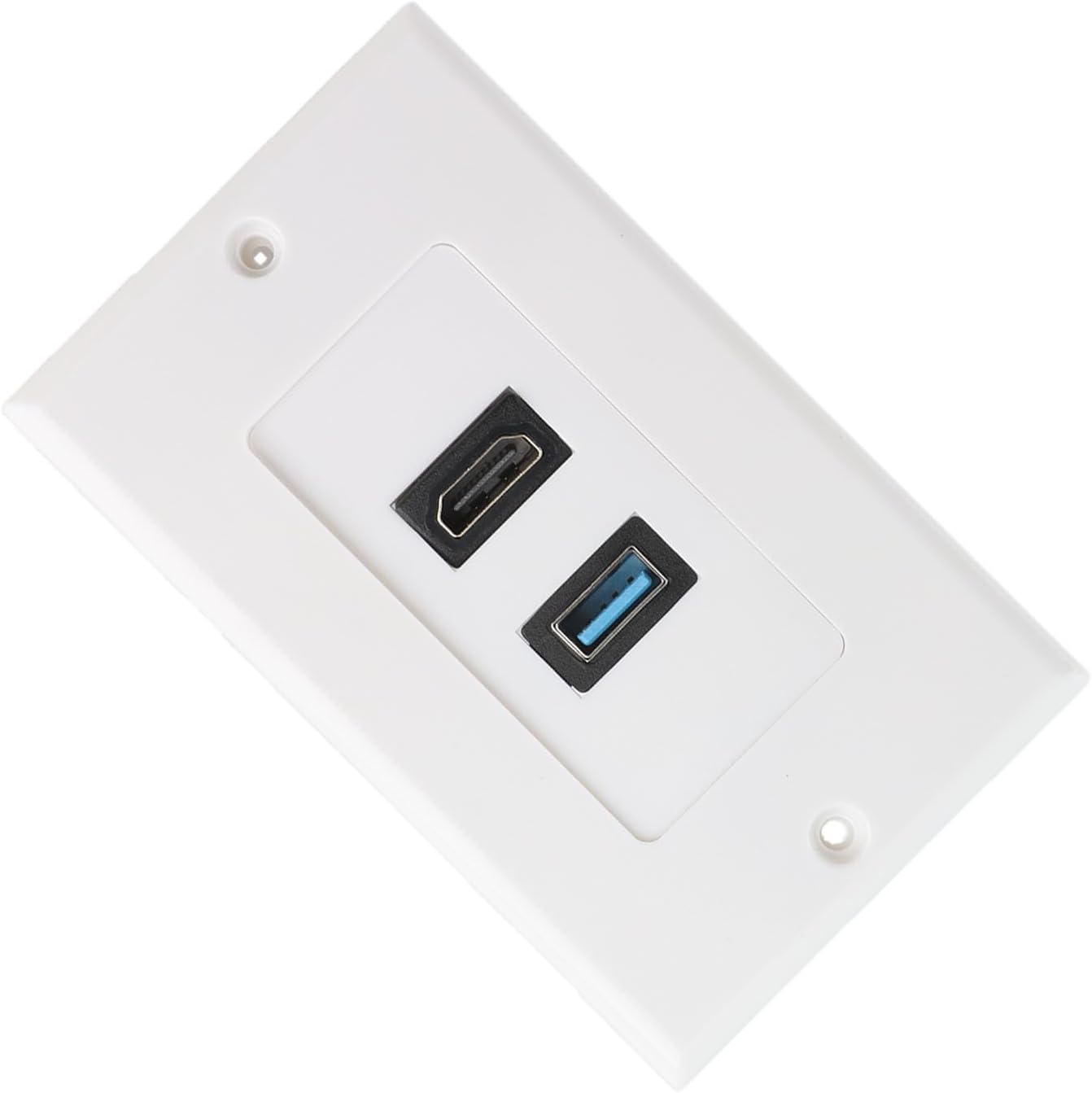 Hdmi-usb-wandsteckdose – 1 Stück – Abs-kunststoff – Audio-/videoanschluss – Wohnzimmer/büro – Schwarz