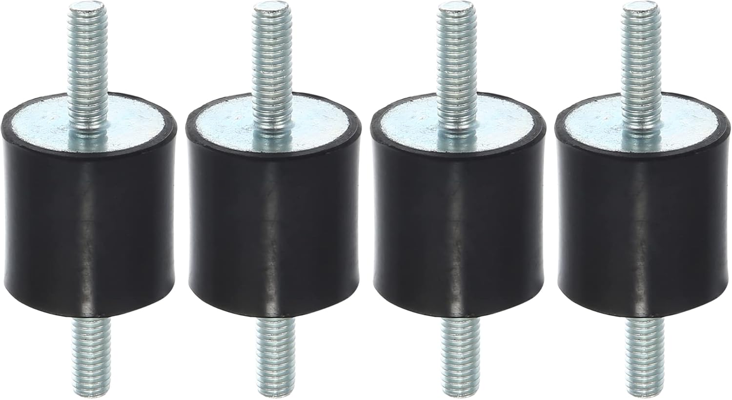 Antivibrationshalterung – 4 Stück – Metall Und Gummi – M6-gewinde – Für Motor Und Pumpe – 25 X 25 Mm, Schwarz