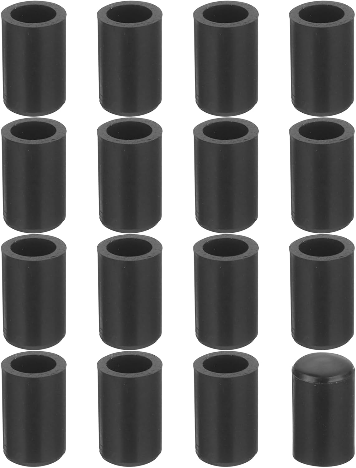 76 Stuhlbeinschoner, 6 Mm Pvc-stuhlbeinkappen, Abriebfest, Rutschfest, Runde Bodenschoner Für Tischbeine, Schwarz