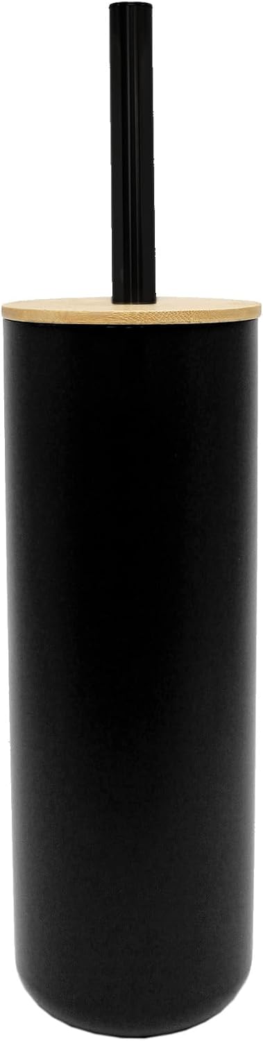 Weiche Innenfläche, Toilettenbürste (durchmesser 9,1 X 37,2 Cm), Farbe: Smart Black, Material: Polystyrol Und Bambus
