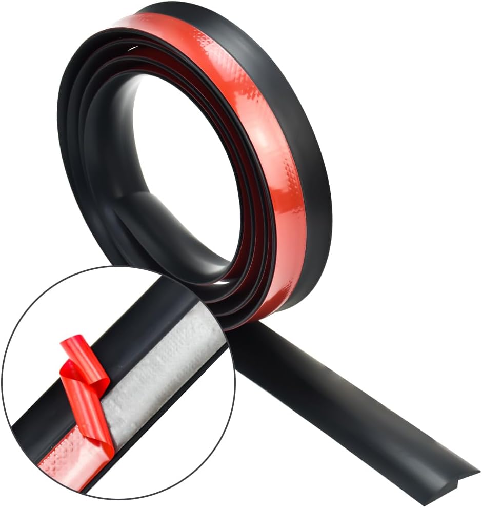 2 M Pvc-übergangsprofil Zum Selbstkleben – Schwarze Vinyl-bodenmattenkante – Schutz Und Abschluss Für Den Innenbereich – 200 X 3,5 X 0,7 Cm