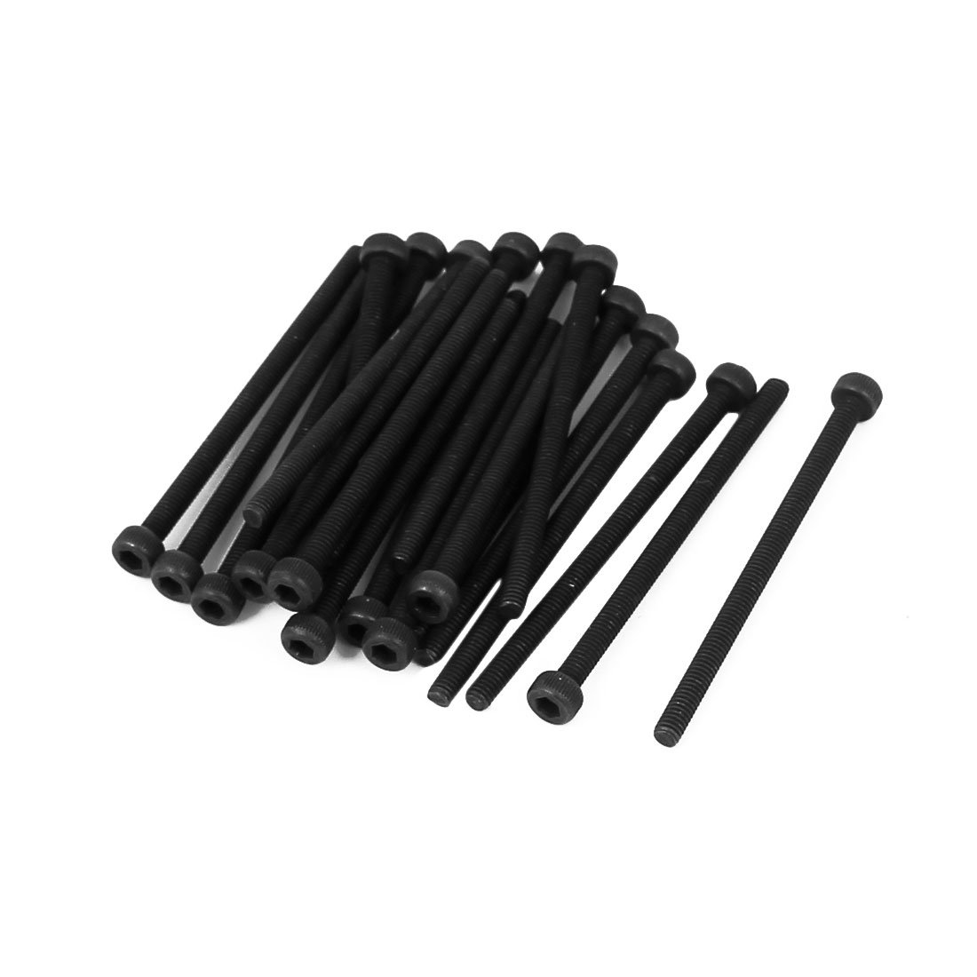M2,5 X 40 Mm Innensechskantschrauben – 20er-pack – Schwarzer Legierter Stahl – Präzise Mechanische Befestigung – Heimwerker- Und Industriemontage – Senkkopf