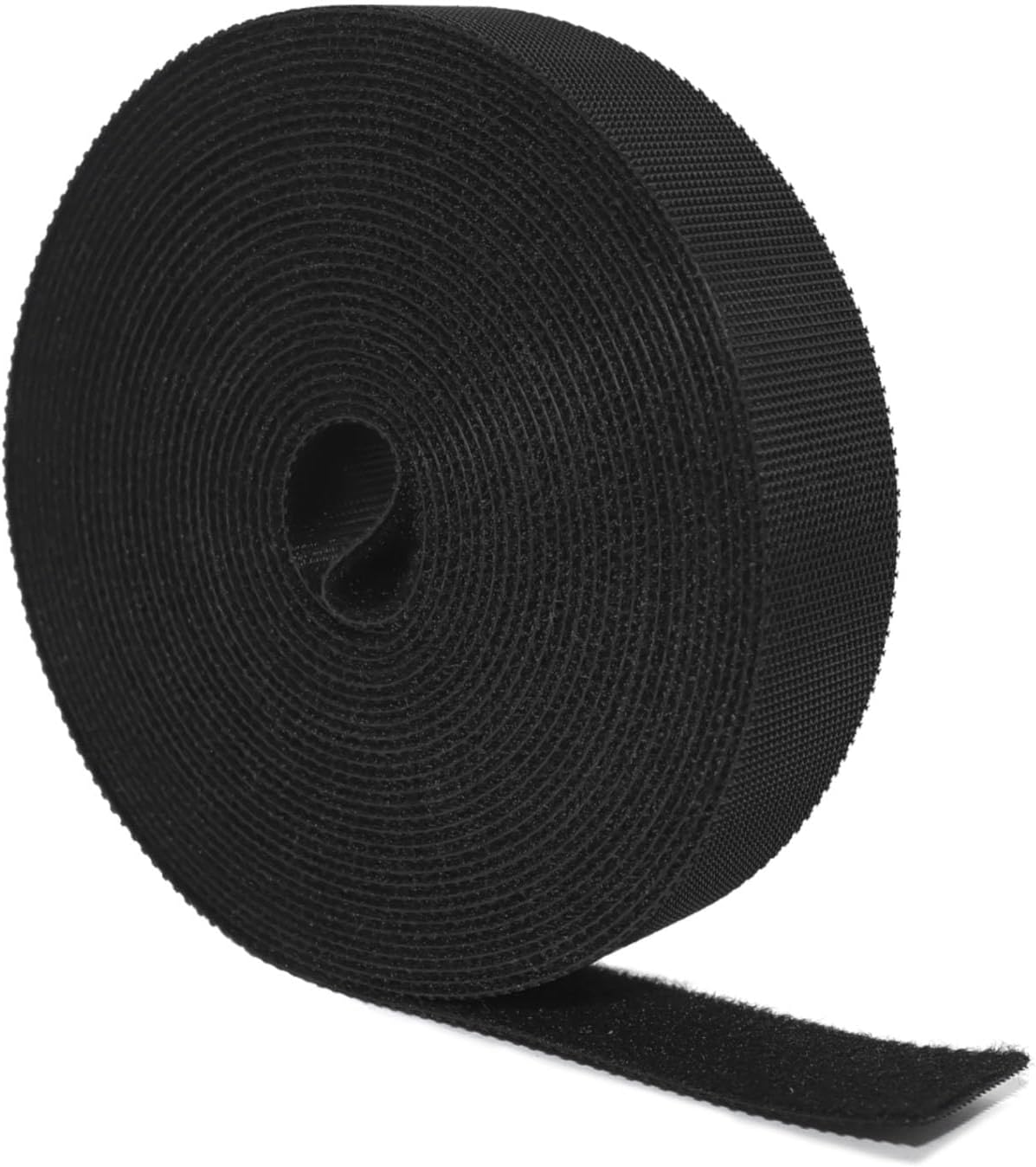 Schwarzer, 5 M X 20 Mm Großer Nylon-klettverschluss, Wiederverwendbar Und Zuschneidbar, Kabelbinder Zur Organisation Von Elektrokabeln Für Zuhause Und Büro