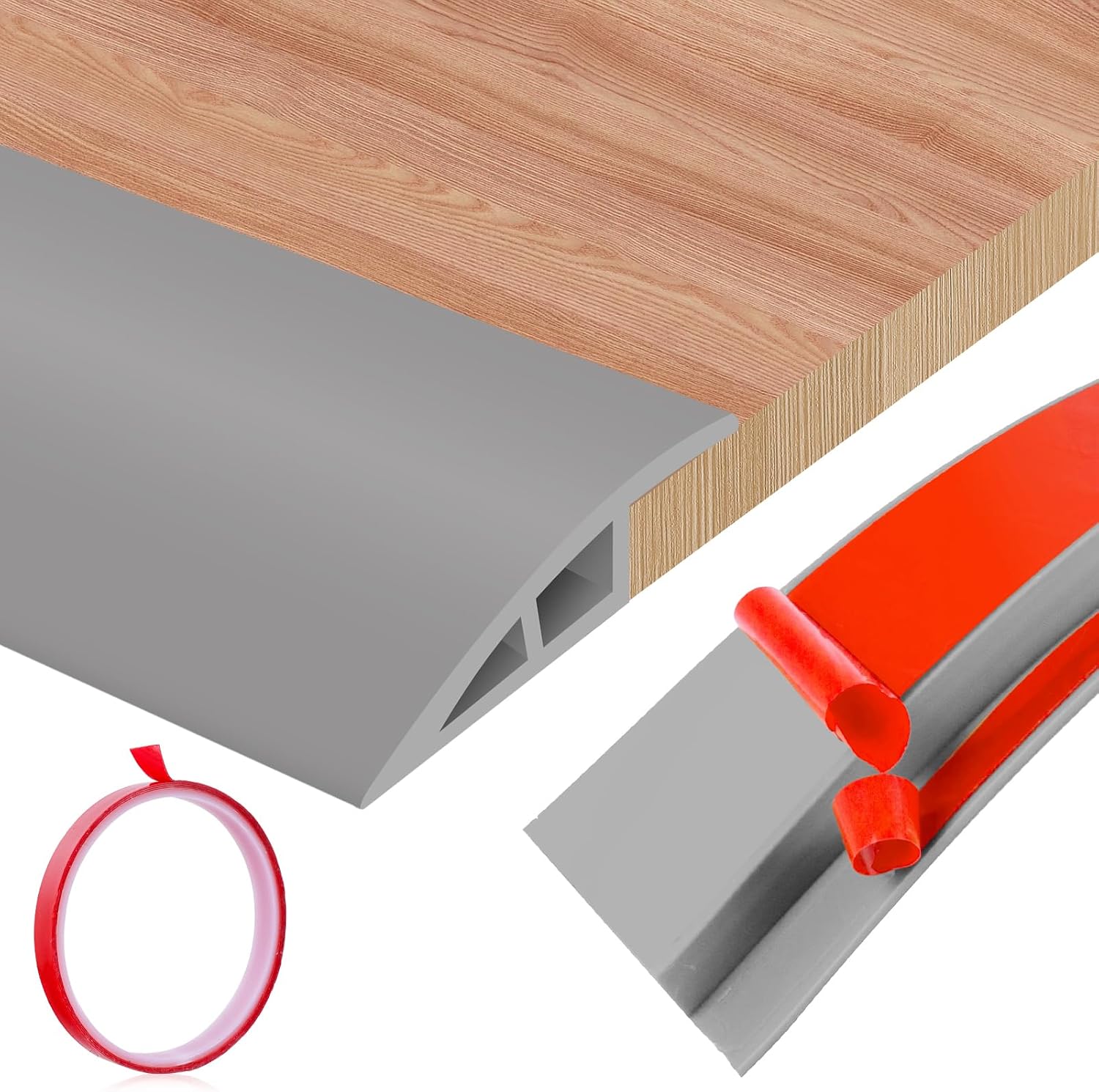 Selbstklebende Schwellenleiste – 1 Stück – Flexibles Pvc – Mehrstufiger Übergang Ohne Bohren – Für Innenräume Und Türöffnungen – Schwarz, 20 Mm