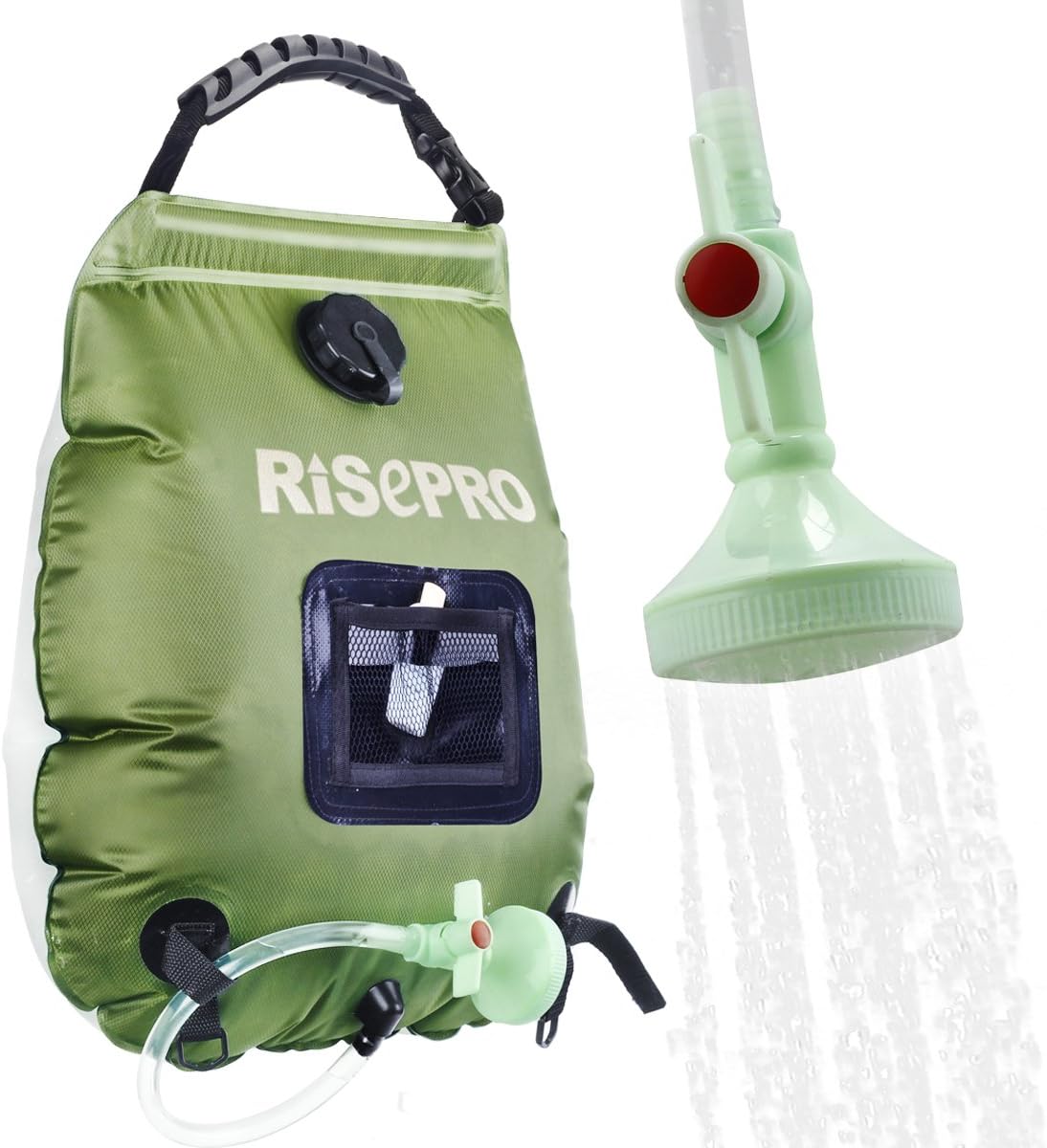 20-liter-solarduschsack – Umweltfreundliche 45°c-heizung – Strapazierfähiges Pvc-material – Ideal Für Camping Und Wandern – Kompaktes Schwarz