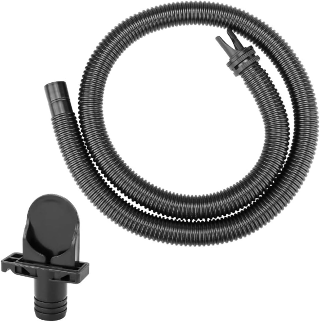 Schlauchadapter-set Für Whirlpools – 1 Set – Robustes Pp-kunststoff – Auslaufsicherer Drehverschluss – Für Intex-kompatible Whirlpools Mit Sprudelfunktion – Schwarz