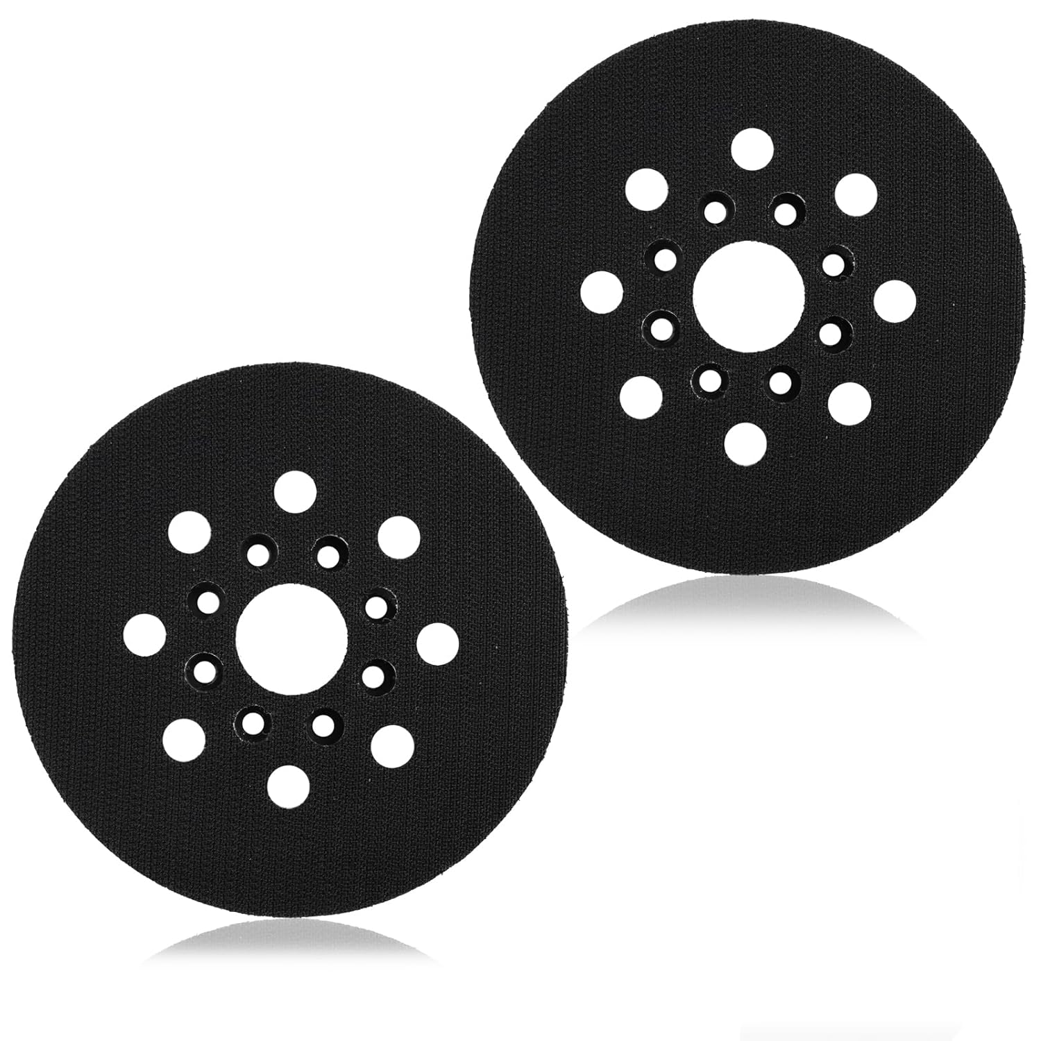 125-mm-schleifpad – 2er-pack – Hartgummi – 8-loch-staubabdichtungssystem – Für Holz Und Renovierung – Kompatibel Mit Pex, Gex Und Skil