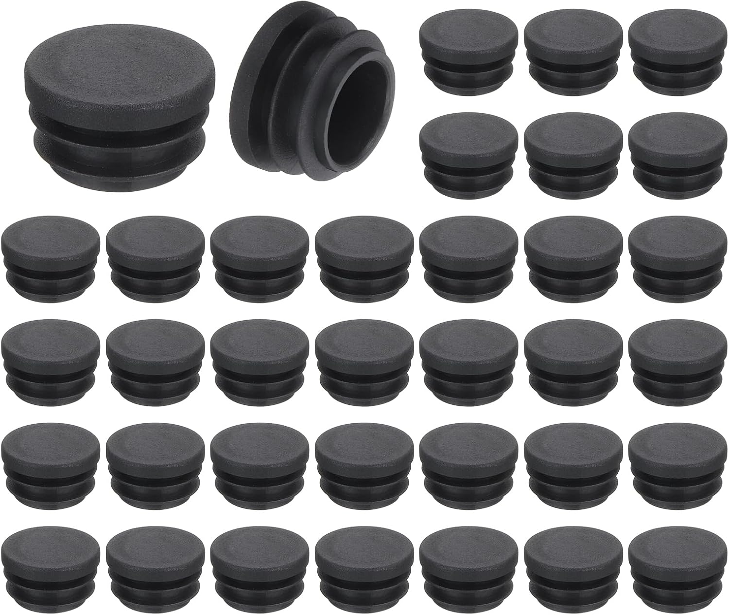 Möbelfüße – 36 Stück – Schwarzer Pe-kunststoff – Rutschfest – Für Stühle, Tische, Sofas – Durchmesser 22 Mm
