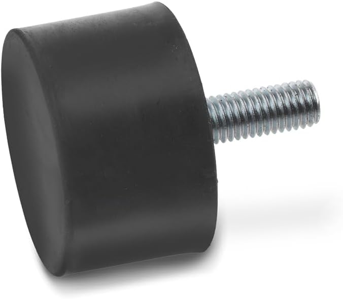 M8 Gummipuffer – 5er-pack – Schwarzer Naturkautschuk – Stoßdämpfer Gn352 – Für Transportwagen Und Maschinen – D40 X H30 Mm