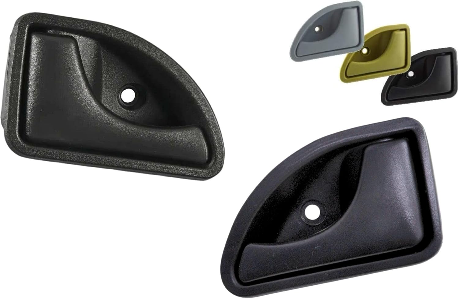 Türgriffe Vorne Links Und Rechts – 2er-set – Robustes Schwarzes Kunststoff – Perfekter Oem-ersatz – Für Renault Twingo Und Kangoo – Schwarz
