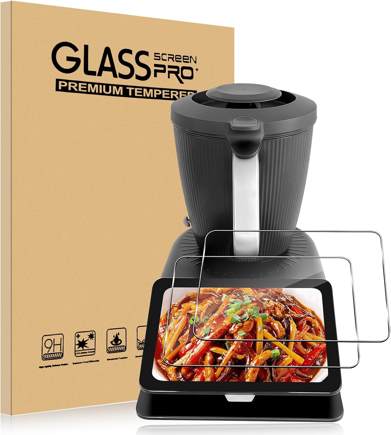 Displayschutzfolie Aus Gehärtetem Glas – 2er-pack – 9h Ultradünnes Glas – Kratzfest Und Hd-klar – Für Tm7 Küchenmaschine – Tm7-kompatibel