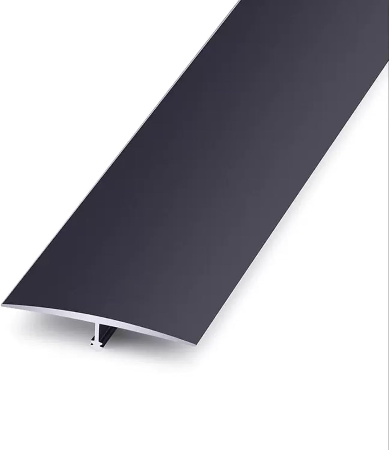T-förmiges Übergangsprofil – 1-teilig – Eloxiertes Aluminium – Bohrfreie Bodenverbindungen – Für Innenräume Und Schwellen – 90 Cm, Schwarz