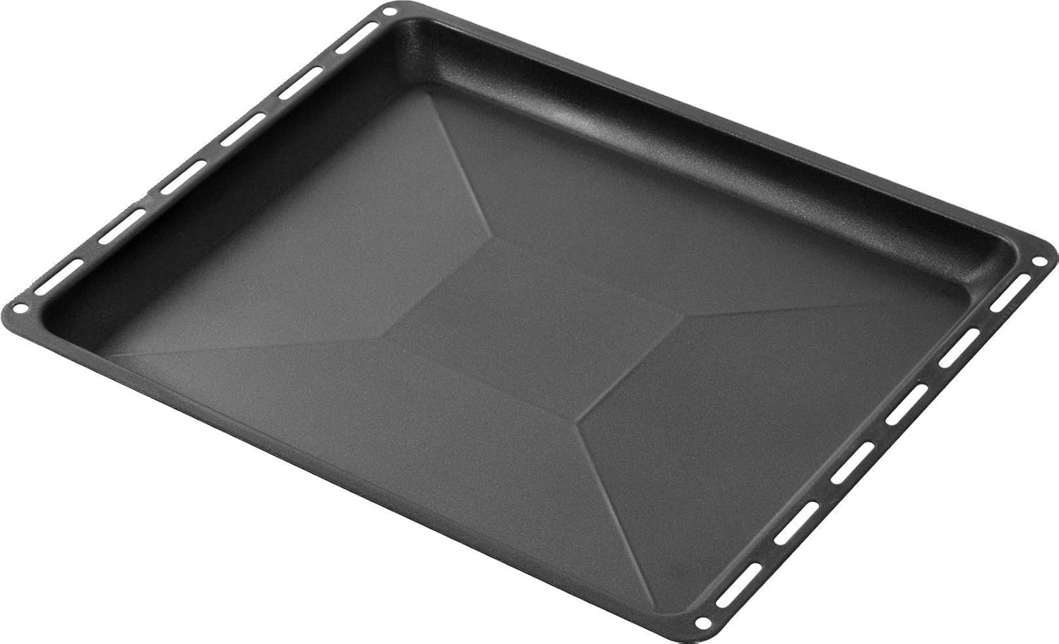 Emailliertes Backblech – 1 Stück – Schwarzer Emaillierter Stahl – Antihaftbeschichtung – Für Einbaubacköfen – 45,5 X 37,7 X 3 Cm