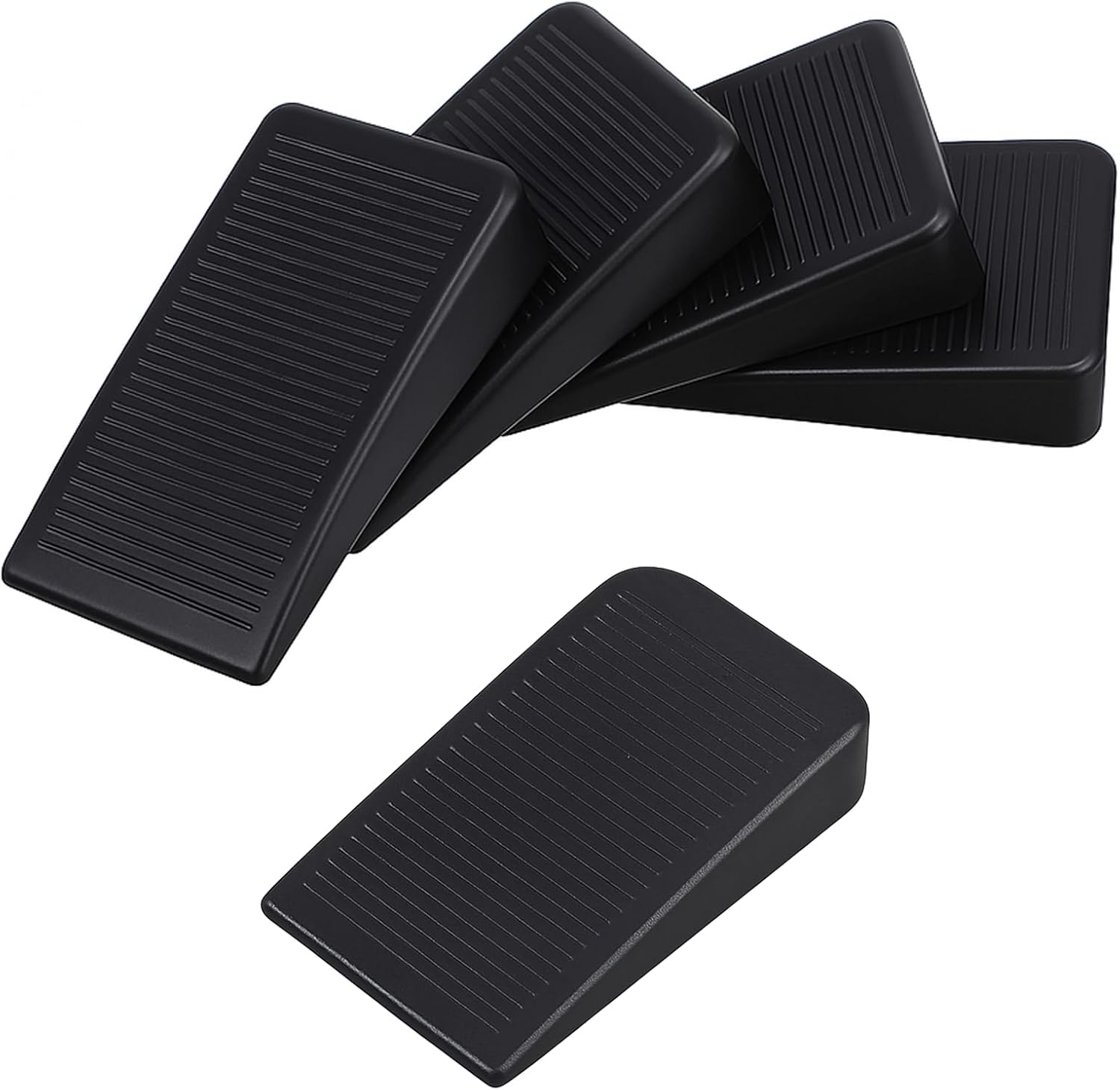 Ausgleichskeilen – 4er-set – Schwarzes Pvc – Stabilisiert Unebene Möbel Und Böden – Für Zuhause Und Büro – 4,7 X 2,9 X 1 Cm