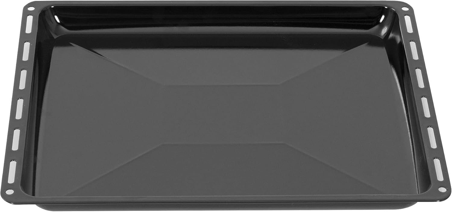 Emailliertes Backblech – 1 Stück – Emaillierter Stahl – Pyrolysebeständig – Für Bosch Siemens Constructa – 45,5 X 37,5 X 3 Cm