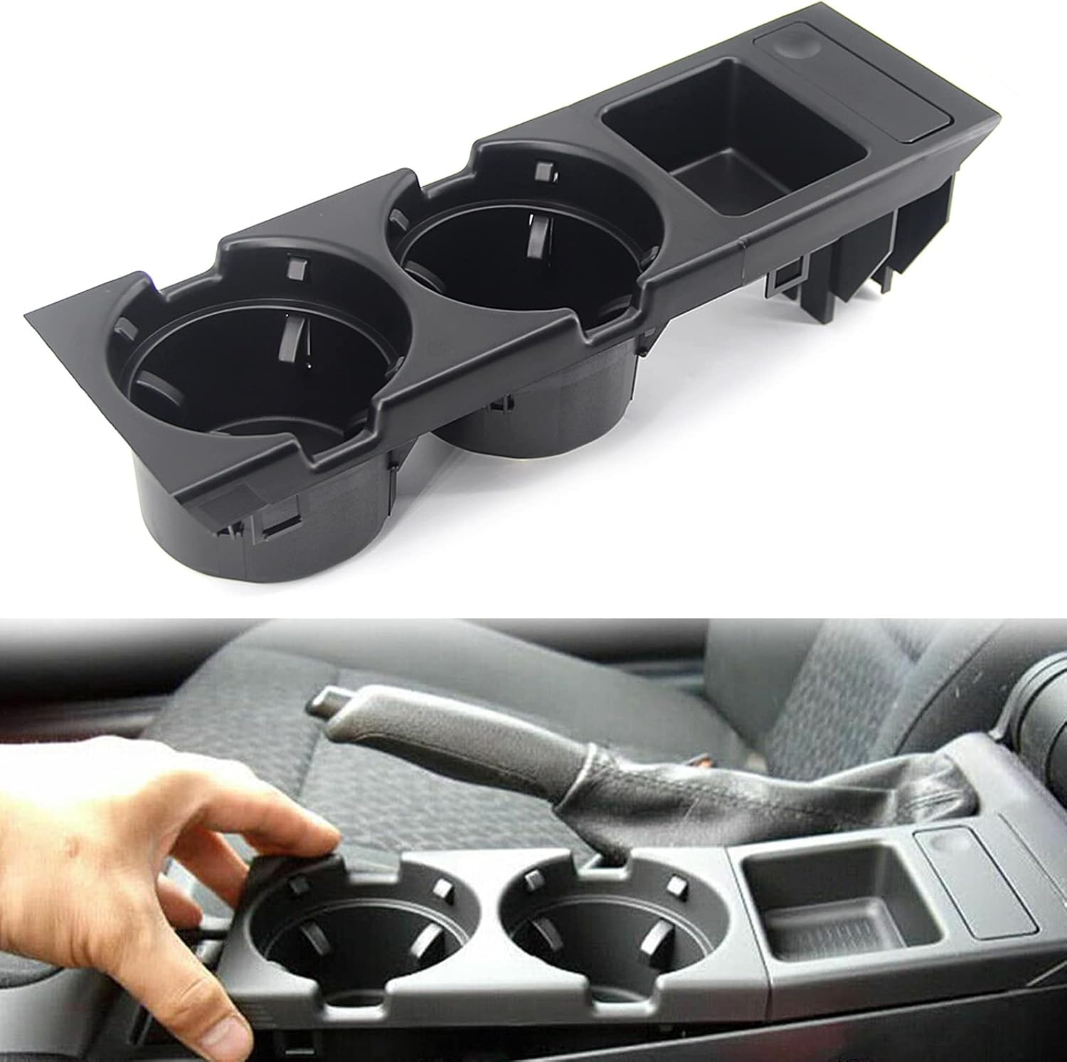 Getränkehalter Für Bmw 3er E46 – 1 Stück – Robuster Kunststoff – Getränkehalter Für Die Mittelkonsole – Oem-ersatzteil – Schwarz