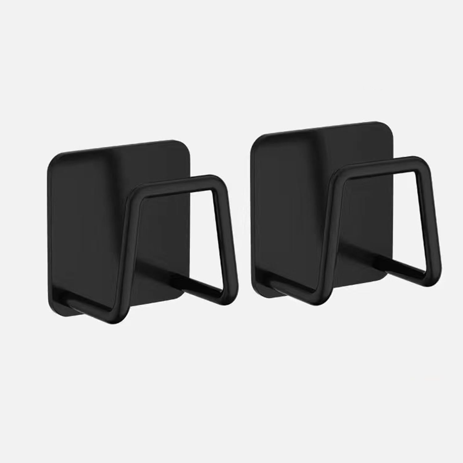 Küchenschwammhalter – 2er-set – Schwarzer Edelstahl – U-förmiges Design, Wasserdicht Und Antibakteriell – Aufbewahrung Für Spüle Und Badezimmer – 5 X 5 X 3,5 Cm