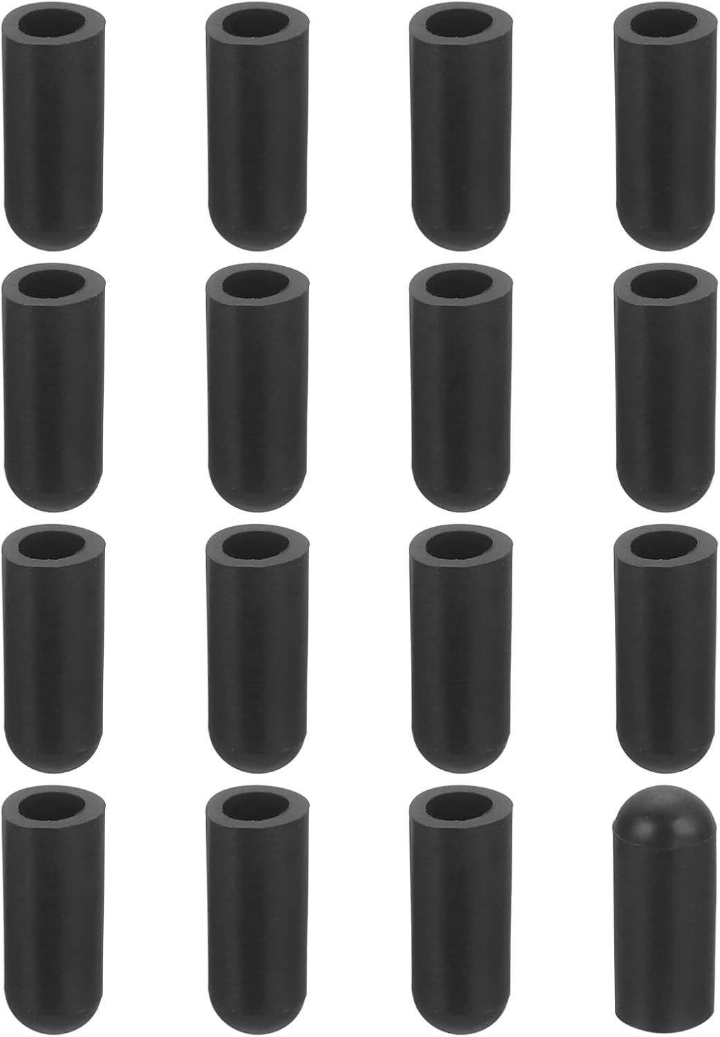 76 Stuhlbeinschoner, 4 Mm Pvc-stuhlbeinkappen, Abriebfest, Rutschfest, Runde Bodenschoner Für Tischbeine, Schwarz