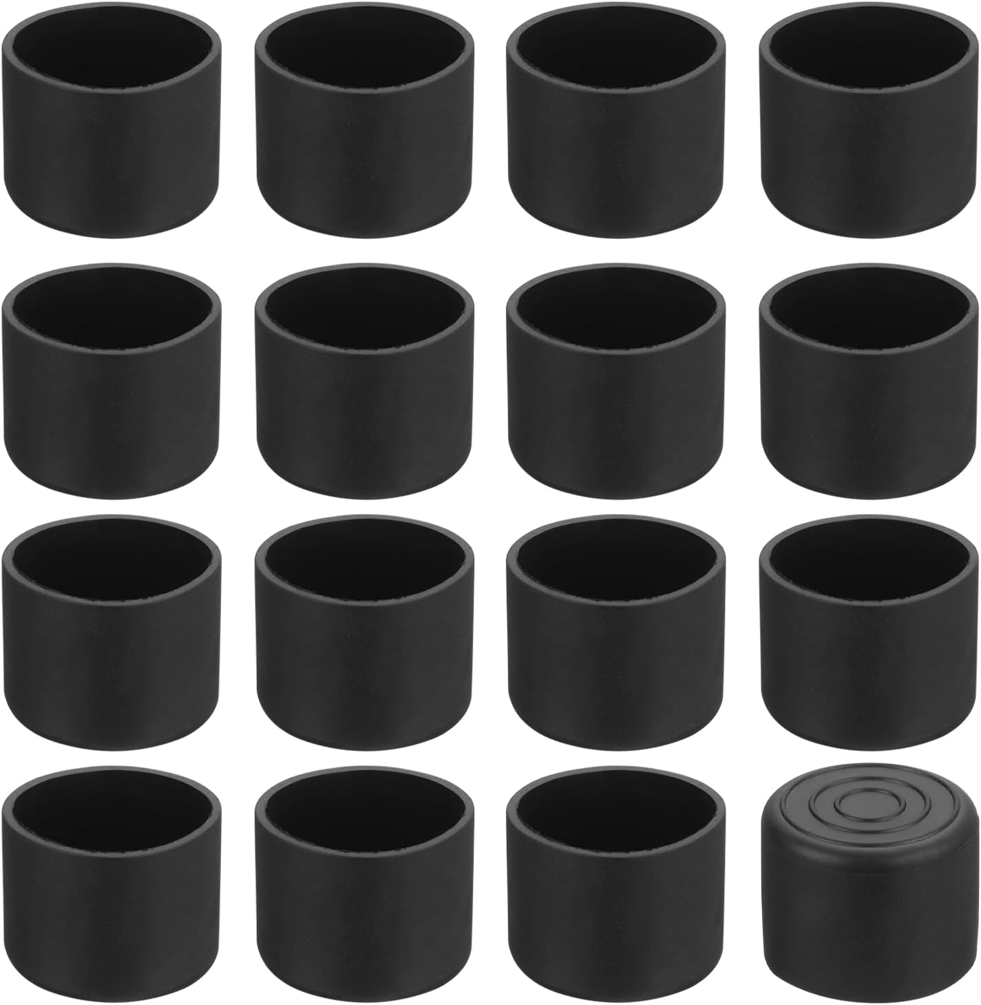 36 Stuhlbeinschoner, 28 Mm Pvc-stuhlbeinkappen, Abriebfest, Rutschfest, Runde Bodenschoner Für Tischbeine, Schwarz