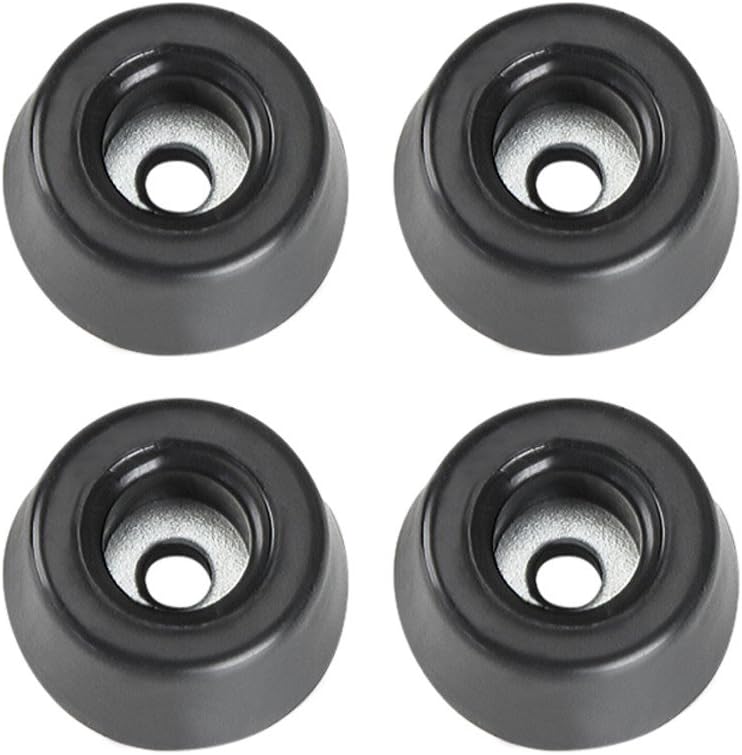 Hardware 4903 M4 Ah – 4er-pack Schwarze 20 X 9 Mm Gummifüße Im Beutel