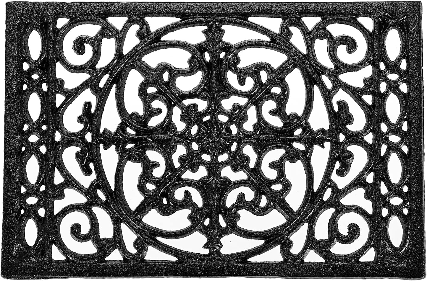Rechteckiger Untersetzer – 1 Stück – Vintage-schwarzes Gusseisen – Hitzebeständig Und Kratzfest – Für Küche Und Esszimmer – 25,5 X 15,5 Cm