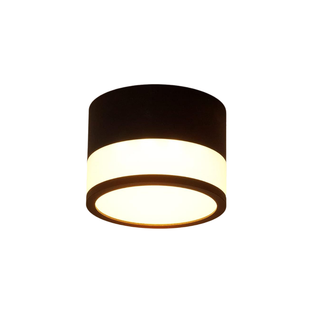 Temgin Led-deckenleuchte, 12 W, 3000 K, Rund, Schwarz, Warmweißes Licht, Aluminium, Ø 10 Mm, 230 V, Geeignet Für Wohnzimmer, Schlafzimmer, Esszimmer Und Küche.