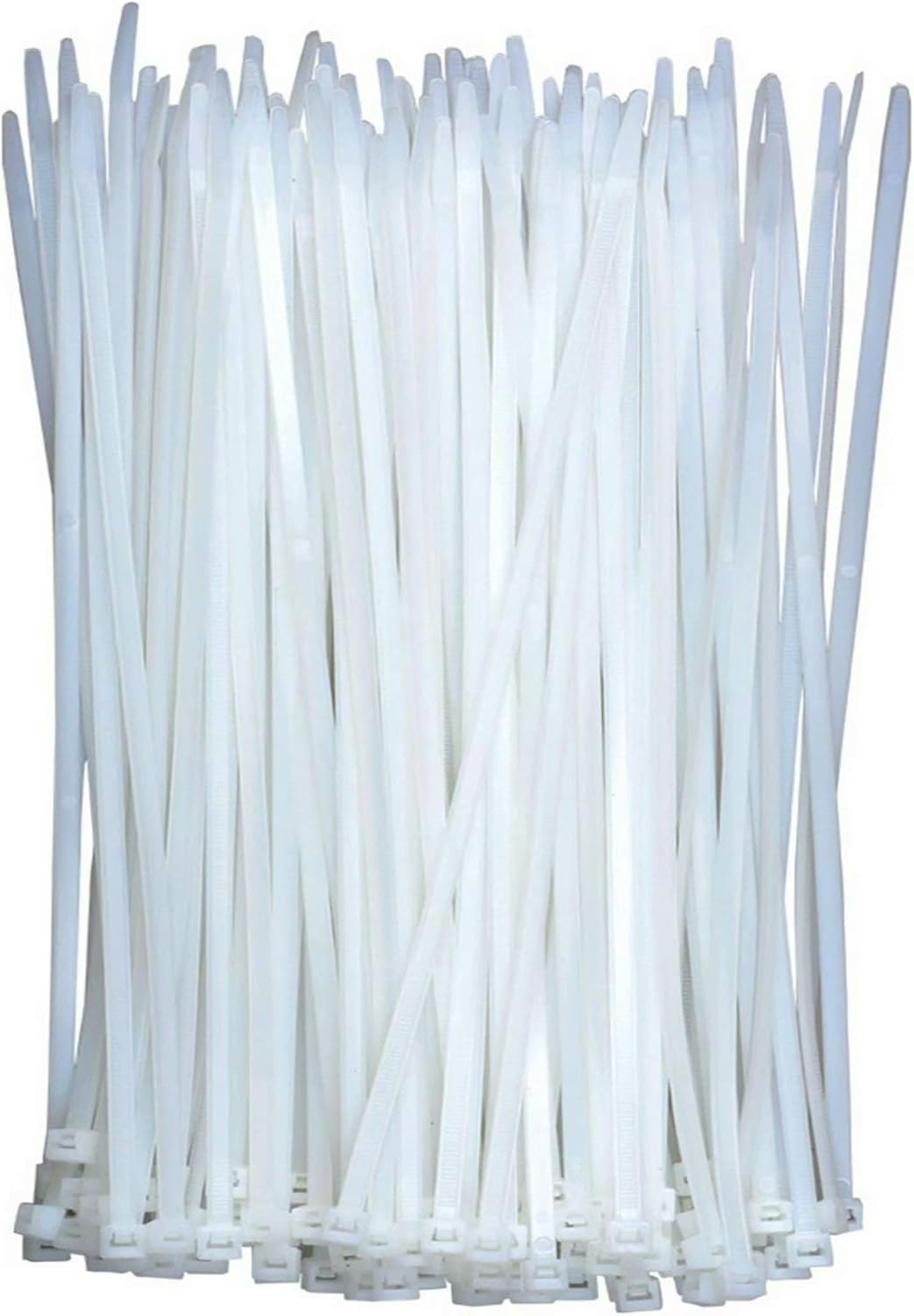 Kabelbinder Aus Nylon – 100er-pack – Transparentweiß – 18 Kg Bruchlast – Selbstsichernd – Für Zuhause, Büro Und Außenbereich – 300 X 4 Mm
