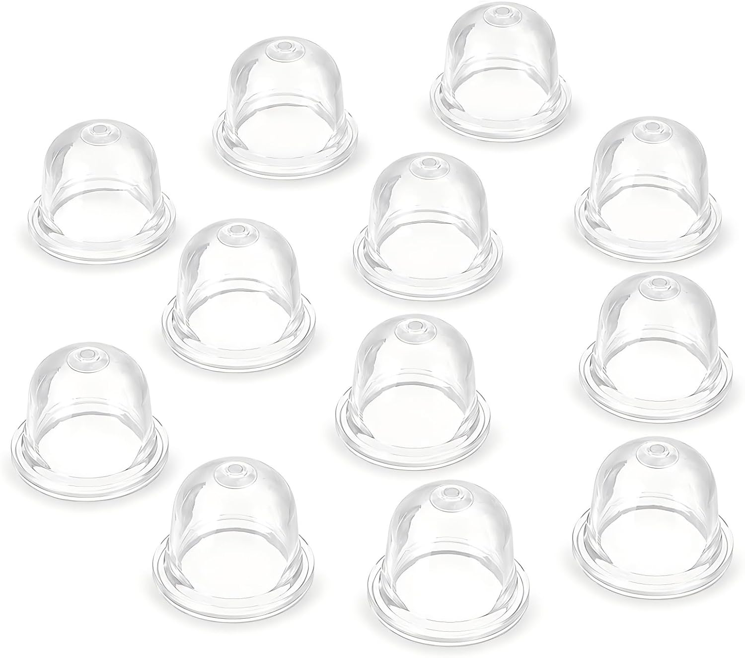 12 Primerpumpen – 6x19 Mm Und 6x22 Mm – Transparenter Kunststoff – Vergaserersatz – Für Freischneider Und Rasenmäher