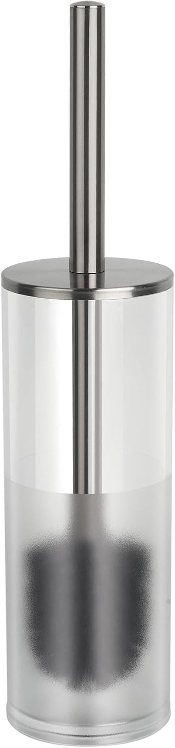Wc-bürste Mit Ständer – 1 Stück – Transparentes Acryl Und Stahl – Elegantes Und Stabiles Design – Für Moderne Badezimmer – Standardgröße