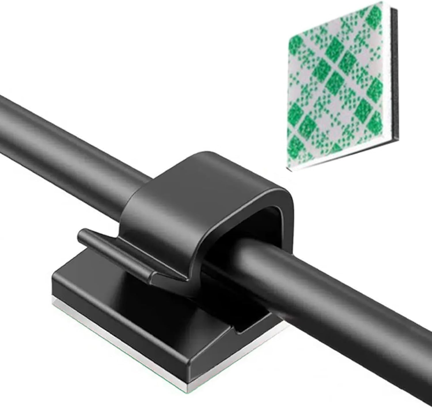 50er-pack Kabelclips – 50 Stück – Transparentes Acryl – Kabelorganisation – Für Zuhause, Büro Und Außenbereich – 14 X 14 Mm