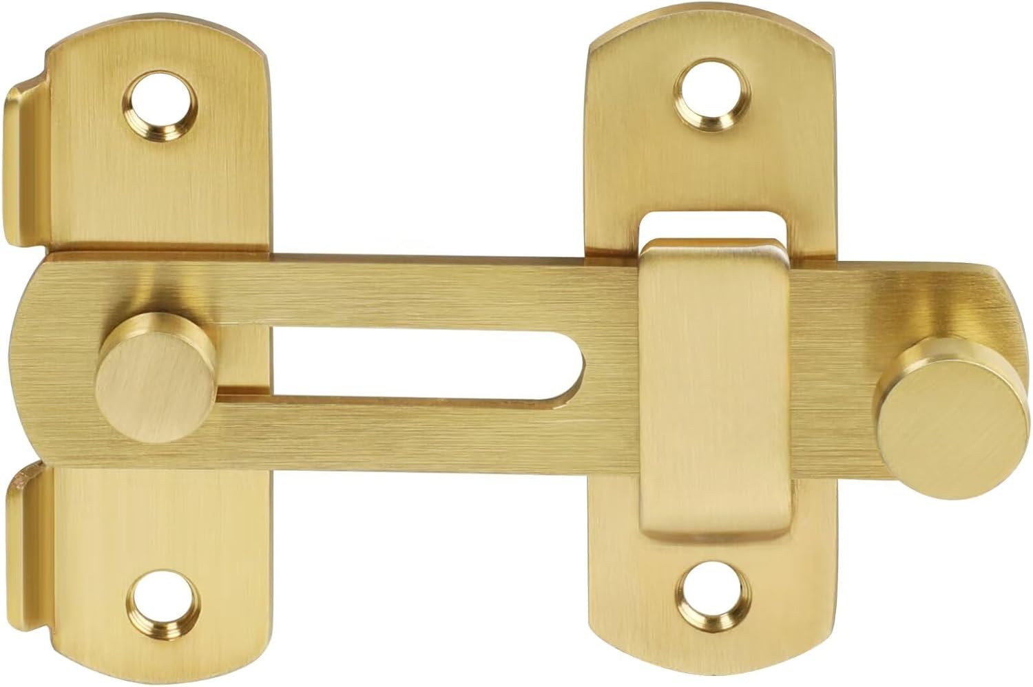 Kippriegel – 1 Stück – Edelstahl, Goldfarben – Zur Sicherung Von Türen Und Fenstern – Für Innenräume, Gärten Und Schränke – 100 X 70 X 20 Mm