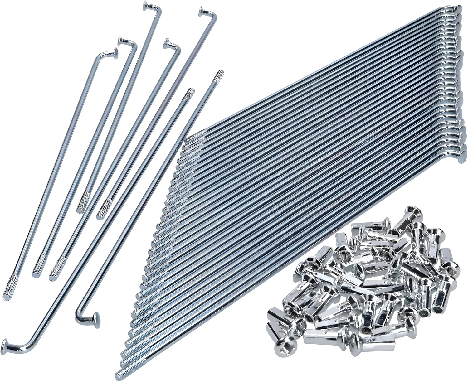 17-zoll-speichensatz – 36-teilig – Verstärkter Stahl – Für Oldtimer-mopeds – Puch Sachs Kreidler – 2,9 X 190 Mm