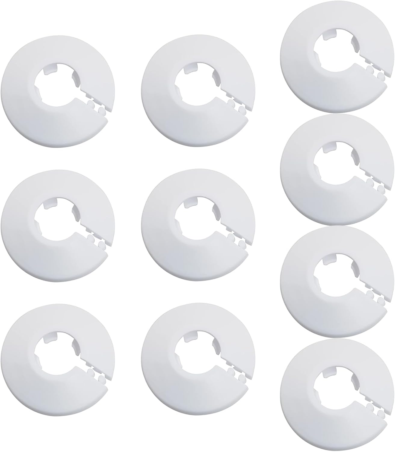 Rohrrosette – 10er-pack – Pp-kunststoff – 25 Mm Durchmesser – Für Heizkörper Und Rohre – Weiß