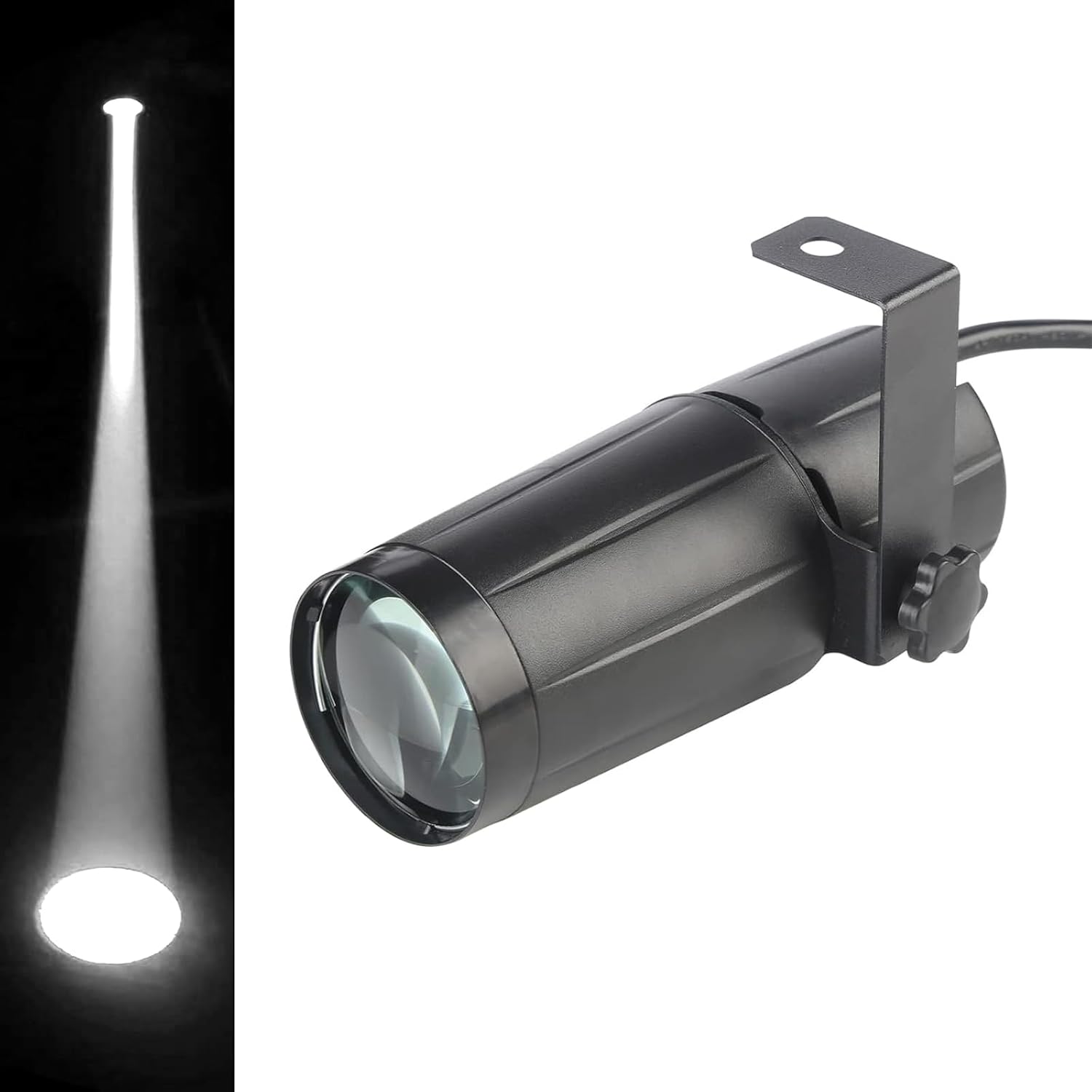 3w Led-punktprojektor – Weiß – Schmaler Lichtstrahl – Für Spiegelkugeln – Bars Und Partys – 112 X 97 X 80 Mm