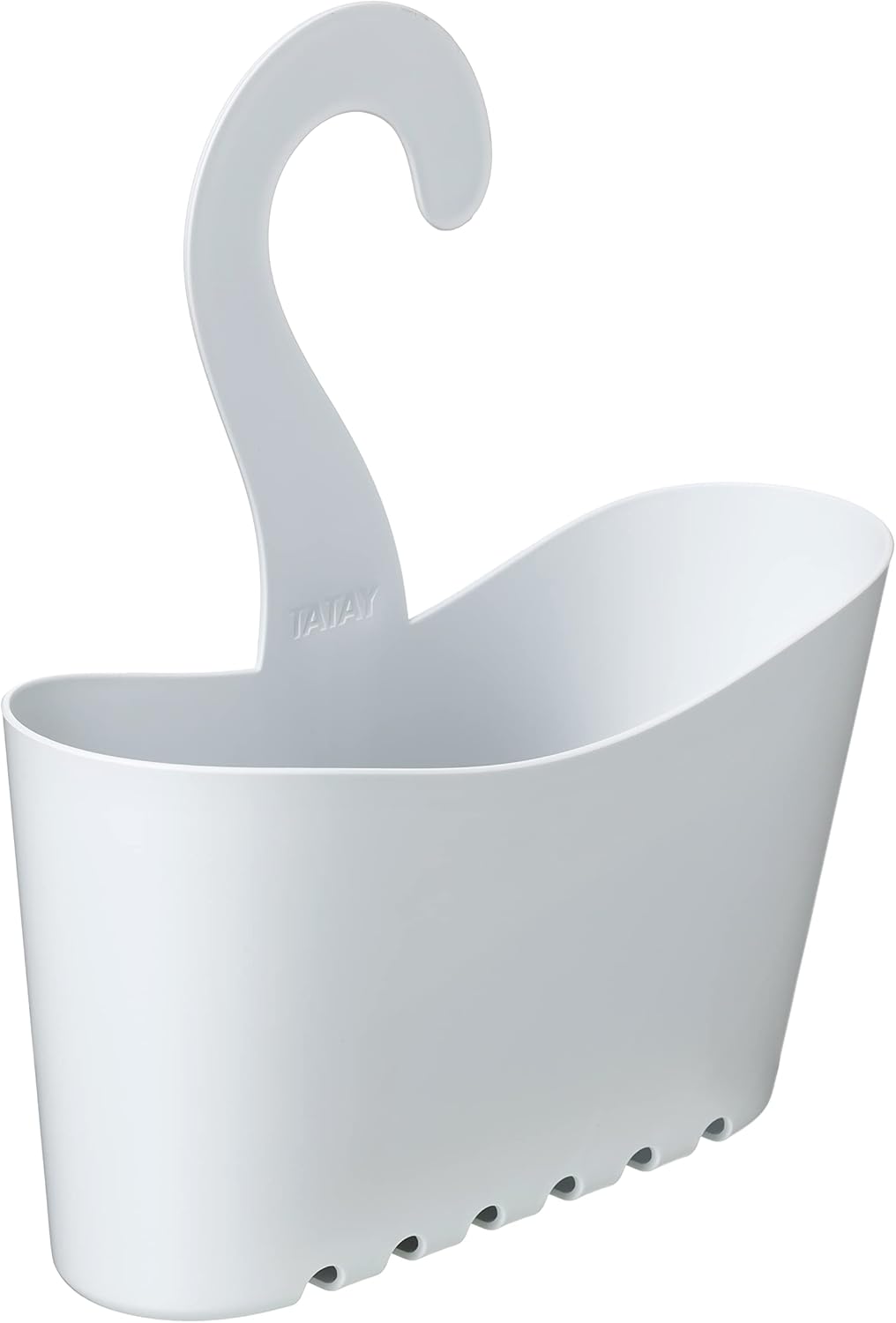 Wandmontiertes Duschregal – 1-stufig – Polypropylen – Schnellablauf – Badezimmer – 25 X 9 X 28 Cm – Weiß
