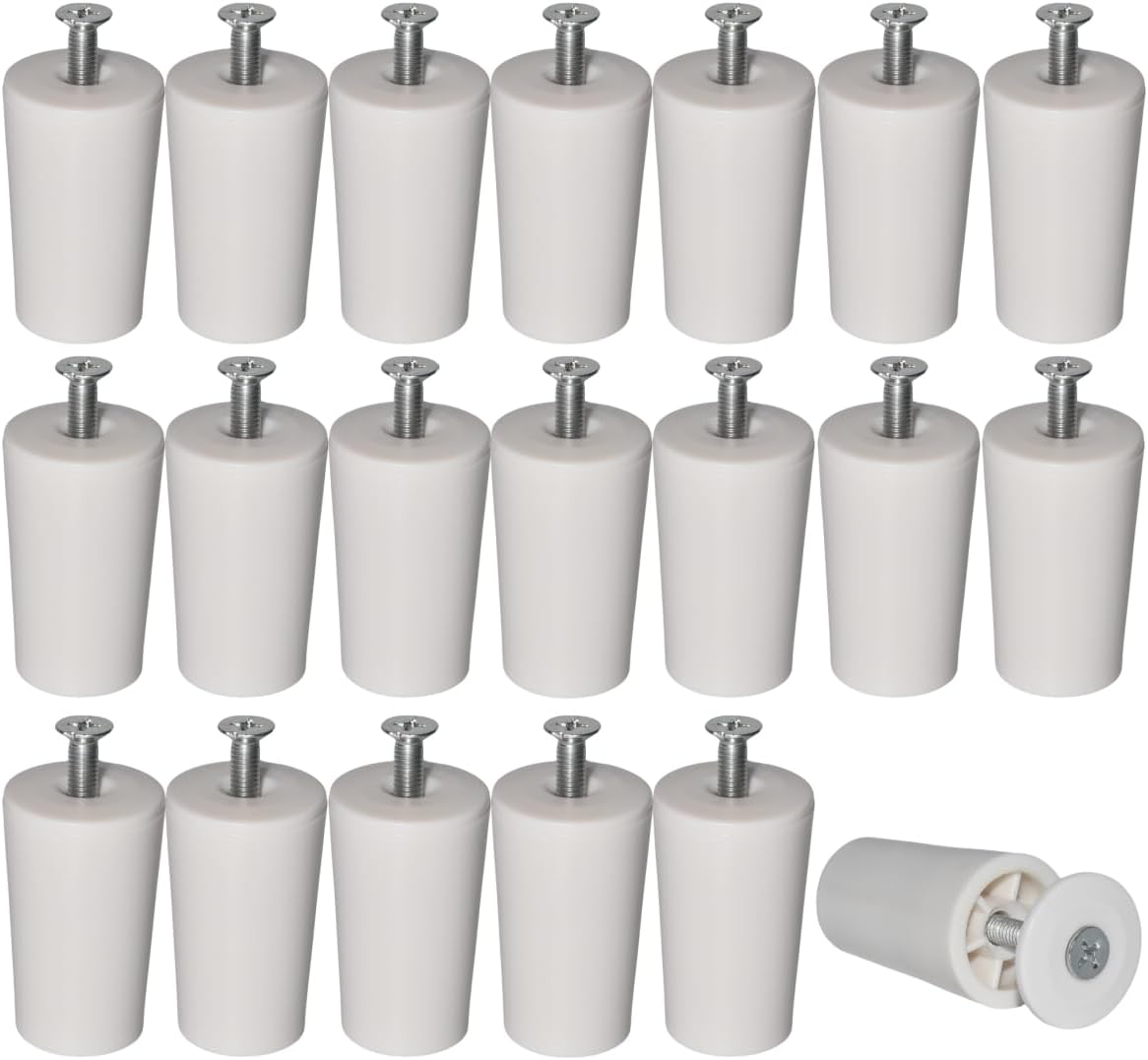 Rollladenstopper – 20 Stück – Weißer Kunststoff – Lamellenschutz – Für Fenster Und Jalousien – 40 Mm