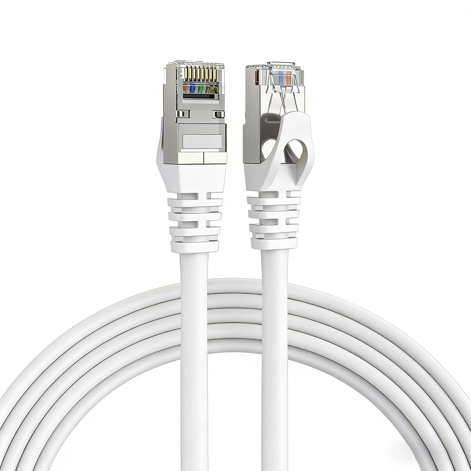 Cat-7-ethernetkabel – 5 M – Kupfer – 10 Gbit/s – Rj45 – Weiß